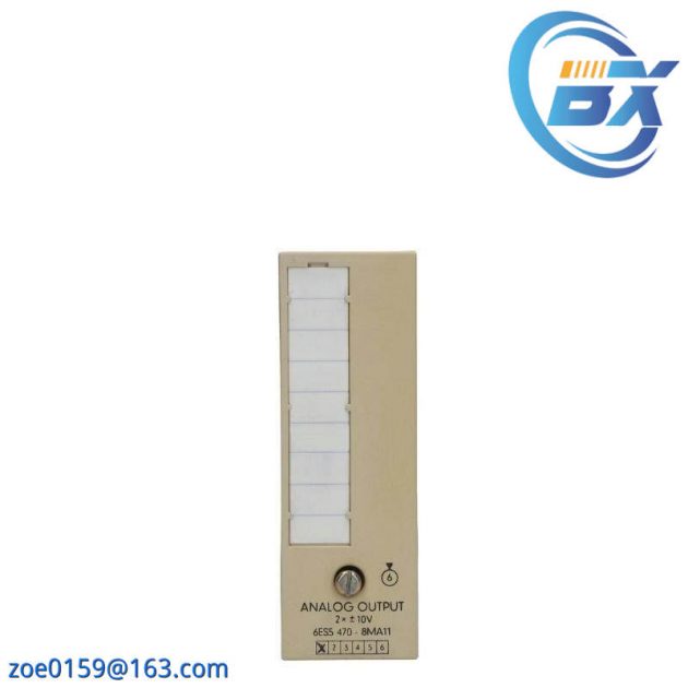SIEMENS 6ES5470-8MA11 Analog Output Module: Precision Control for Industrial Automation