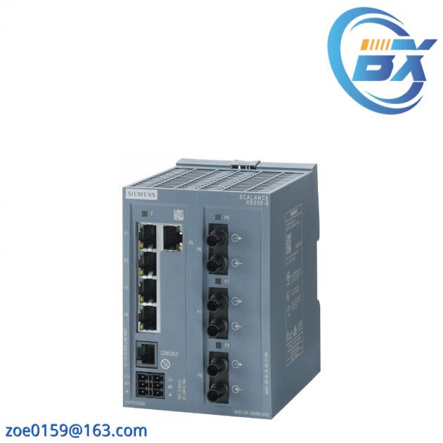SIEMENS SCALANCE XB004-1G Unmanaged Industrial Ethernet Switch, 6GK5004-1GL00-1AB2