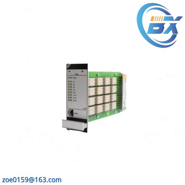 EMERSON A6740/10: 16 Channel Output Relay Module for Industrial Automation