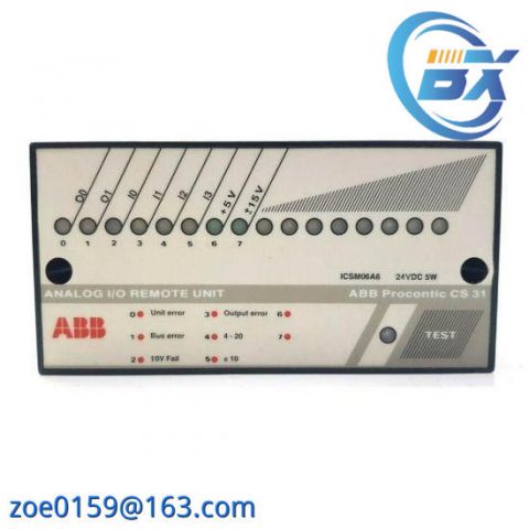 ABB ICSM06A6 Analog I/O Remote Unit, Industrial Automation Solutions