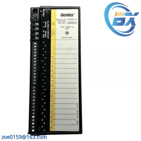 GE IC660BBD110 - Discrete Input Block, Industrial Automation Control Module