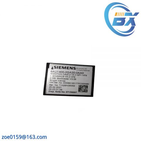 SIEMENS 6AU1400-2QA20-0AA0 Compact Flash Memory Card