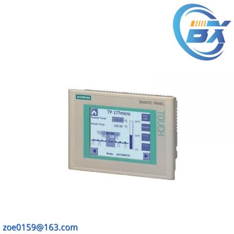 SIEMENS SIMATIC Touch Panel TP 177MICRO, 6AV6640-0CA11-0AX1, for S7-200, Blue Mode, STN Display, Configurable with WinCC Flexible