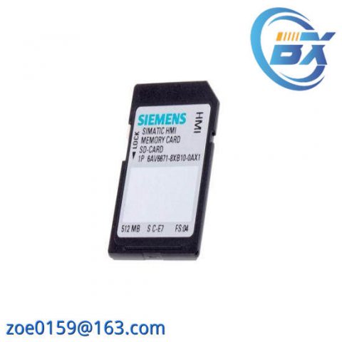 Siemens 6AV6671-8XB10-0AX1 - High-Speed SIMATIC SD Memory Card for Industrial Automation