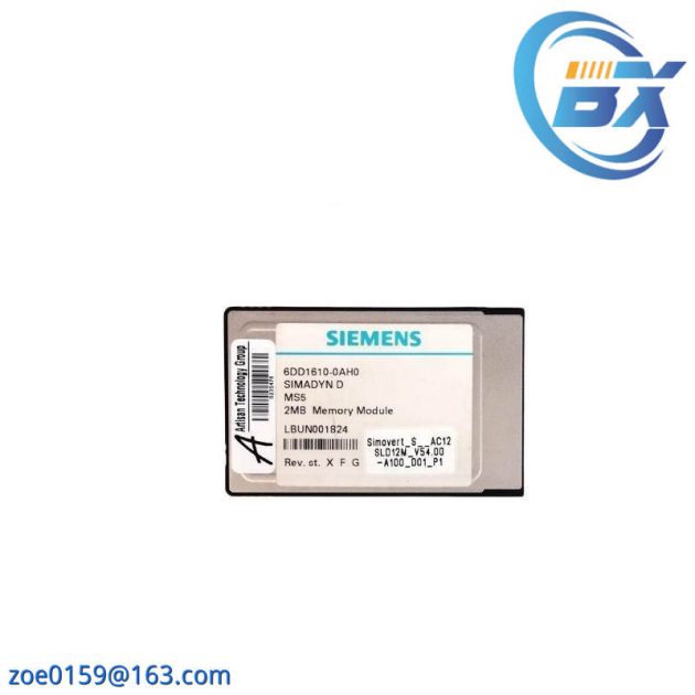 SIEMENS 6DD1610-0AH0 SIMADYN D Memory Submodule for PLC Systems