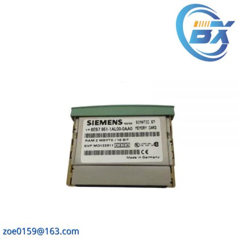 Siemens 6ES7951-1AL00-0AA0: Simatic S7 RAM Memory Card, Designed for Efficient Data Storage Solutions