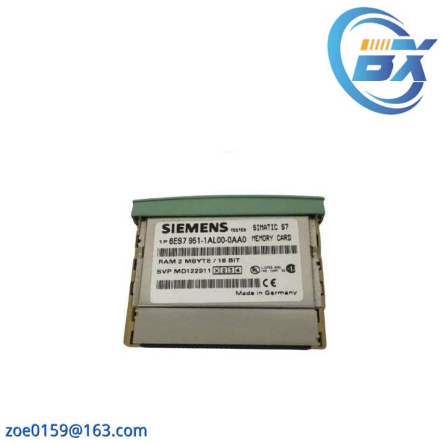 Siemens 6ES7951-1AL00-0AA0: Simatic S7 RAM Memory Card, Designed for Efficient Data Storage Solutions