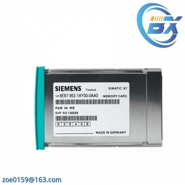 Siemens 6ES7952-1AK00-0AA0 RAM Memory Card for S7-400