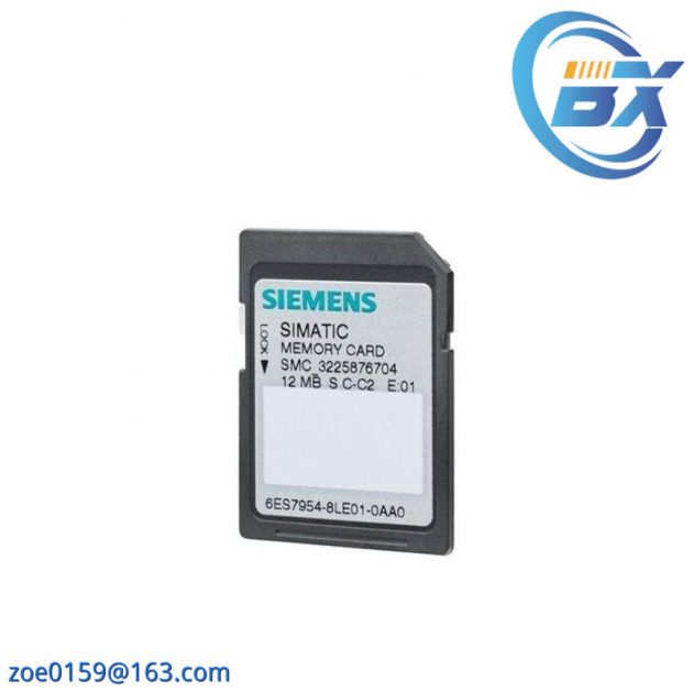 SIEMENS 6ES7954-8LE03-0AA0 Memory Card for Industrial Control Systems