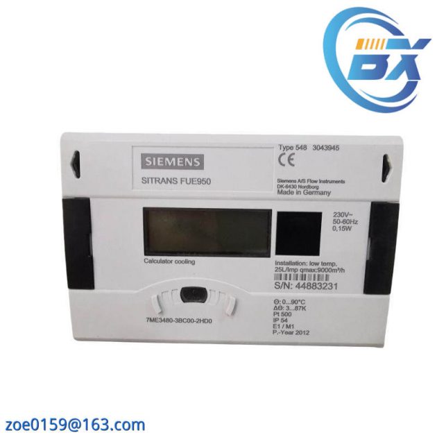 SIEMENS SITRANS FU E950 THERMAL ENERGY Flow Meter, Precise Thermal Energy Measurement for Industrial Applications