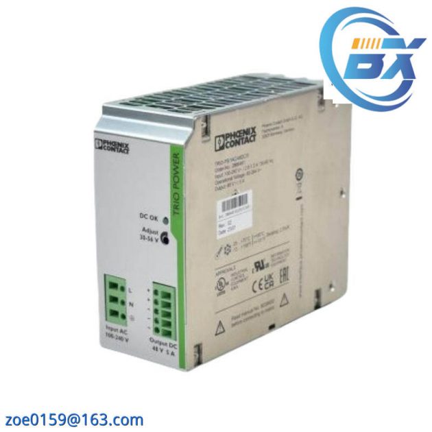 Phoenix Contact Power Supply TRIO-PS/1AC/48DC/5 - High Efficiency for Industry Control Solutions, 2866491