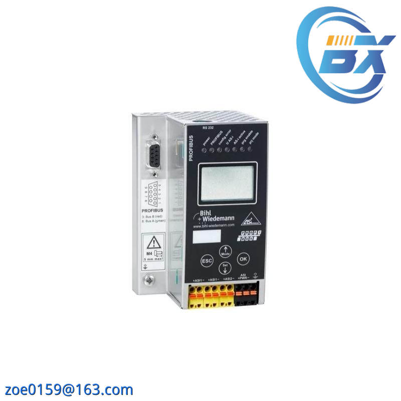 B+W BWU1569 AS-i 3.0 PROFIBUS Gateway, Stainless Steel, Dual Master