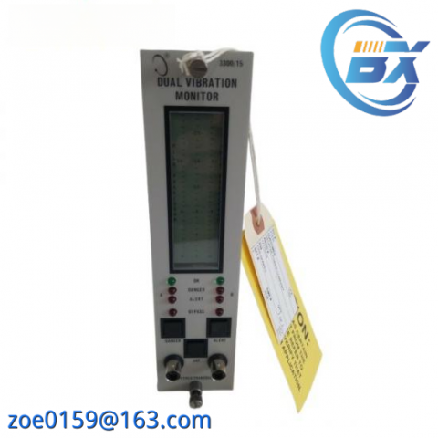 Bently Nevada 3300/15 Dual Vibration Monitor Module - Advanced Industrial Vibration Control Solution