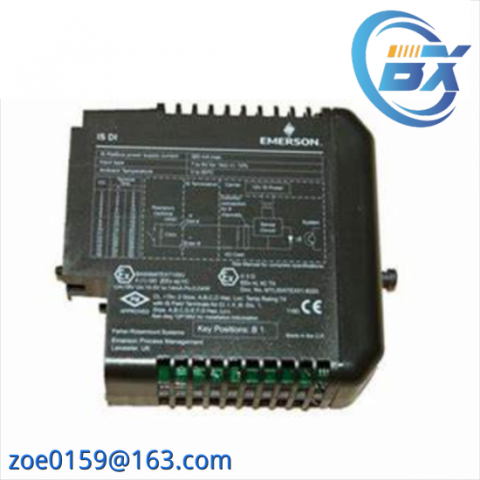 EMERSON KJ3222X1-BA1 Analog Input HART Module, for Industrial Control Applications