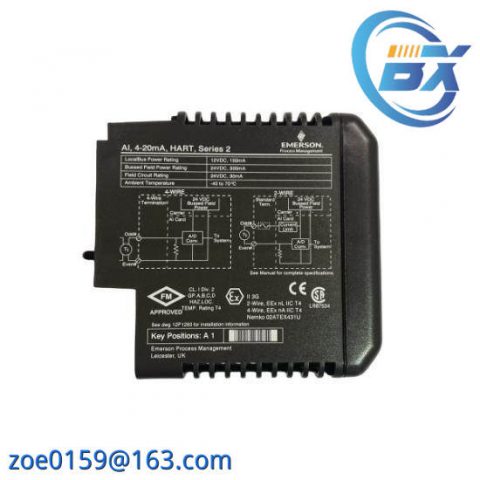 Emerson VE4003S2B2 DeltaV Analog Input Module - Precision Control Solutions for Industrial Automation