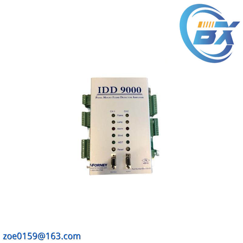 FORNEY IDD 9000 408100-00: Panel Mount Dual Channel Flame Amplifier