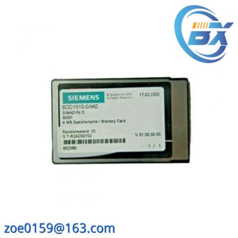 Siemens 6DD1610-0AK0 Flash Memory Module for SIMADYN D System