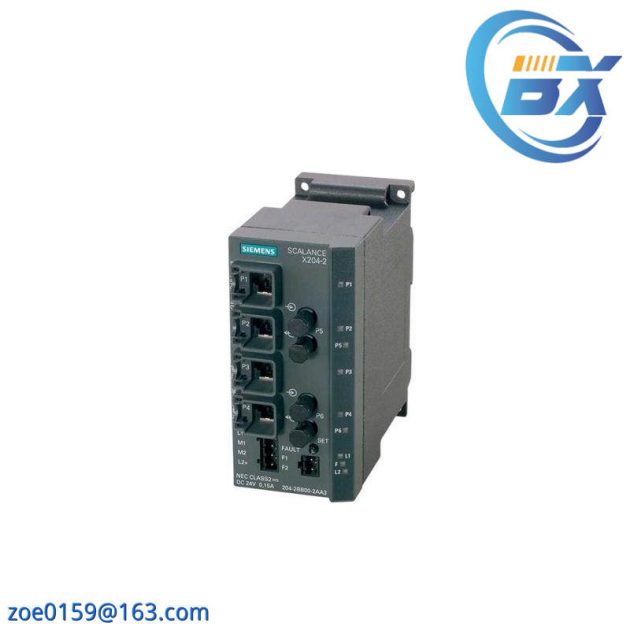 SIEMENS SCALANCE X204-2 Managed IE Switch - 6GK5204-2BB10-2AA3, Control & Automation Solutions
